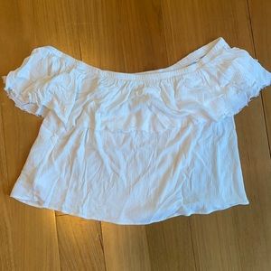 White off the shoulder top